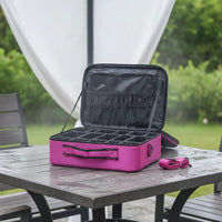 Professional Makeup Artist Bag Multi-Layer Design Portable Cosmetic Case