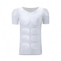 Cosplay Shirt with Muscle Chest Fitted Clothing Trim Fit for Stage Performances