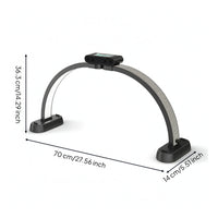 Half Moon Lamp Foldable Half Moon Light Beauty Lamp with Wireless Controller Control LED Manicure Table Light Curved