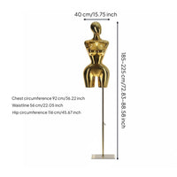Female Dress Form High Gloss Mannequin Torso Stable Base Plus Size Mannequin Stand fit Clothing Store Owners, Boutique