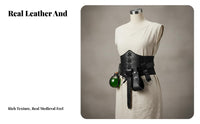 Laced protective Girdle Nordic Design Lace-up Corset Belt Retro Look for Rolerole-participants