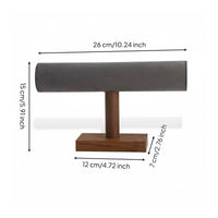 Walnut Bracelet Display Rack Tabletop Wooden Jewelry Display Stand Sturdy