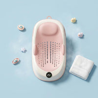 Infant Bath Lounger Temperature Display Soft Bath Bed Foldable for Newborns