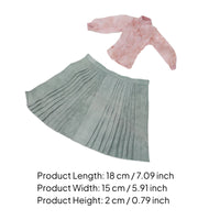 Horse-Face Skirt Set Traditional Chinese Design Doll Shirt Skirt Set