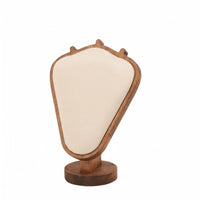 Wooden Necklace Display Stand Walnut-Tone Necklace Display Stand Photo Prop
