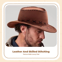 Cowboy Hat, Wide Brim, Breathable, Outdoor Sun Protection