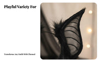 Dark Ear Headband Halloween Themed Dark Ears Headband Ry Creature Ears Lightweight Gothic Headpiece Comfortable Fit