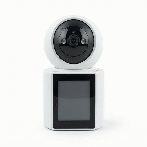 Desktop Visual Communication System with Monitor Single-Button Visual Communication System Camera Two-Way Door Phone for Families, Parents, Elderly, Home