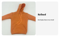 1/6 Scale Hoodie With Drawstring Hood Miniature Hooded Sweatshirt