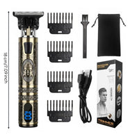 Electric Hair Trimmer Portable Cordless Hair Clipper Long Battery Life for Men