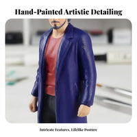 Tiny People Model Multipurpose Miniature Landscape Figure Miniature Landscape People Model Handmade 1:64 Scale Female Figurine