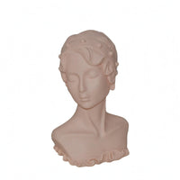 Earring Display Bust Short Sculpted Hair Retail Fixture Hard PVC