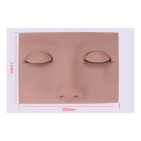 Silicone Eyelash Practice Head Small Silicone Training Face Model Reusable