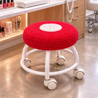 Cloud Stool Curved Legs Rolling Stool Compact