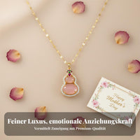 Gourd Locket Necklace Light Luxury Crystal Gourd Clavicle Chain Great Gift