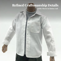 1/6 Scale Male Shirt Trendy Design 1/6 Scale Figure Shirt Precise Fit