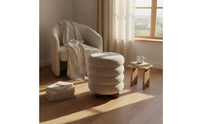 Boucle Vanity Stool Easy to Clean Vanity Stool Multifunctional for Girls, Women
