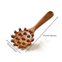 Wooden Head Massage Comb Handheld Wooden Scalp Massager Stress-Relief for Home