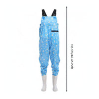 Women's Chest Waders Adjustable Suspenders Wader Pants with Boots