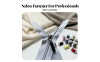 Includes Sliders White Separating Zipper Long-Lasting Slide Fastener Wear-Resistant Garment Component Effortless Sliding for Tailors, Clothing Manufacturers, Handicraft Enthusiasts, Jackets, Sportswear, Tents, Bag Making