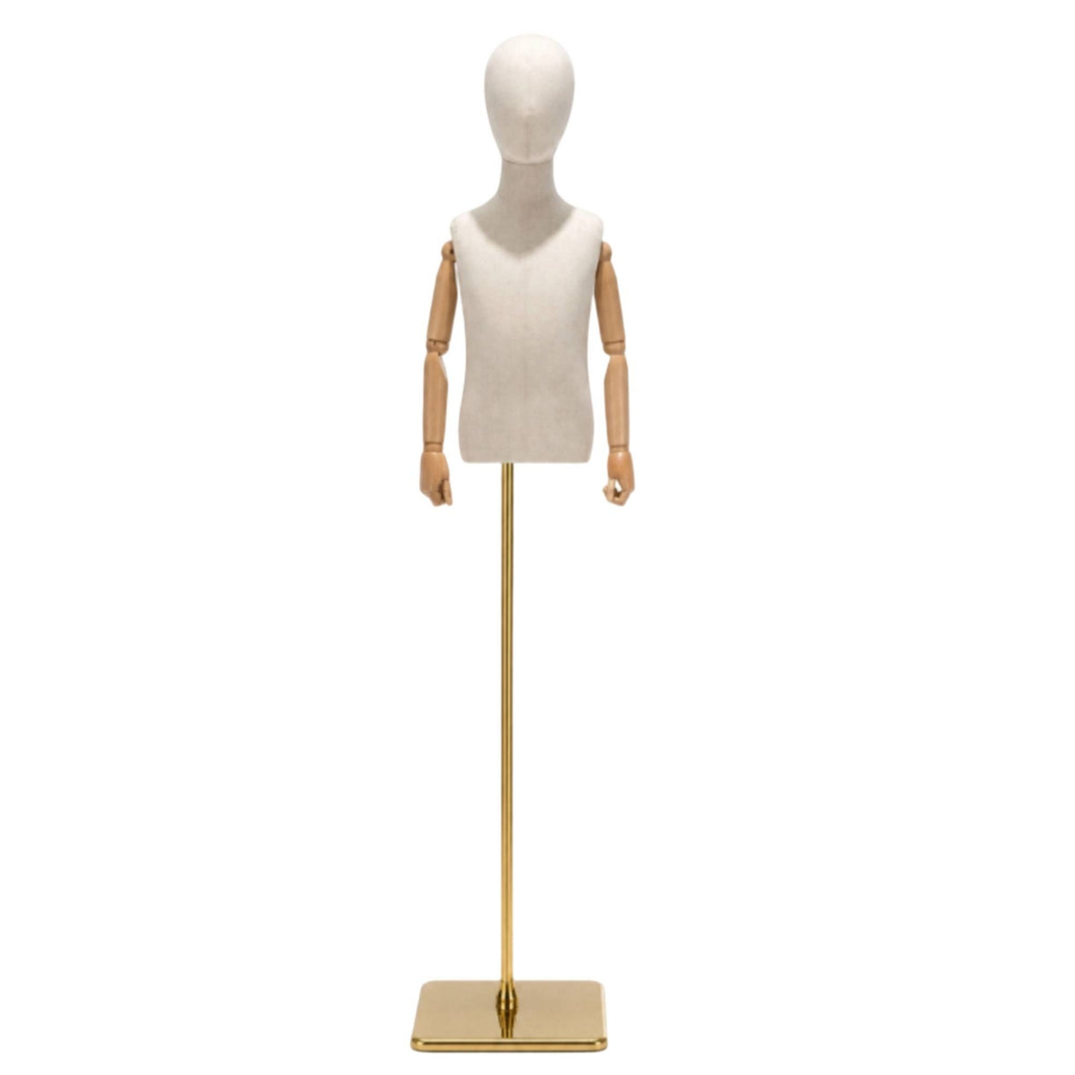 Child Dress Form Articulated Manikin Height-Adjustable for Boutiques, Tailors