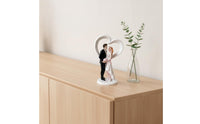 Bride and Groom Cake Topper Romantic Wedding Couple Figurine Molded for Brides