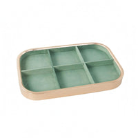 Rectangular Jewelry Tray Shallow Accessory Organizer Rounded Corners
