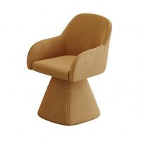 Swivel Makeup Chair Foam Filled Swivel Vanity Chair Space Saving for Nail Salon