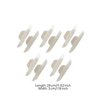 10 Pieces Collar Sticker Ultra-Thin Single-Use Neck Tape Extended