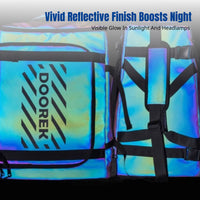Professional Outdoor Ski Backpack, Waterproof 35L, Iridescent Reflective, Double Compartment Gear Bag
