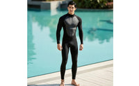 Long Sleeve Full-Body Wetsuit Close-Fitting One-Piece Wetsuit Stretch One Piece Swimsuit Streamlined for Surfers, Divers, Swimmers, Surfing, Snorkeling, Swimming