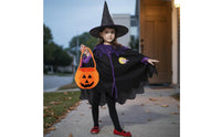 Girl's Witch Costume Role-Playing Witch Costume Set for School Play, Girls, Kids