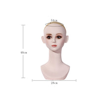 Mannequin Head with Hair Smooth for Boutiques