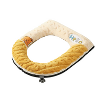 Plush Toilet Seat Cover, Thick, Cleanable, Non-Slip, Warm