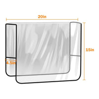 2 Pieces Clear Salon Chair Cover Stain-Resistant Salon Chair Cover Reusable