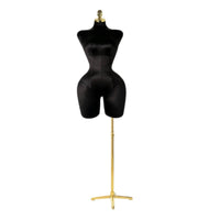 Female Torso Mannequin Thin Body Dress Form with Stand Floor-Standing