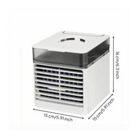 Desktop Air Cooler Compact Spray Cooling Fan Grille Slats for Tabletop, Desk