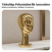 Hat Display Stand Electroplated Finish Hat Display Form Stable Base for Showroom