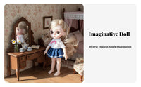OB11 Doll Dress Summer Design Ob11 Doll Outfit Cute Design 1/12 Scale BJD Outfit