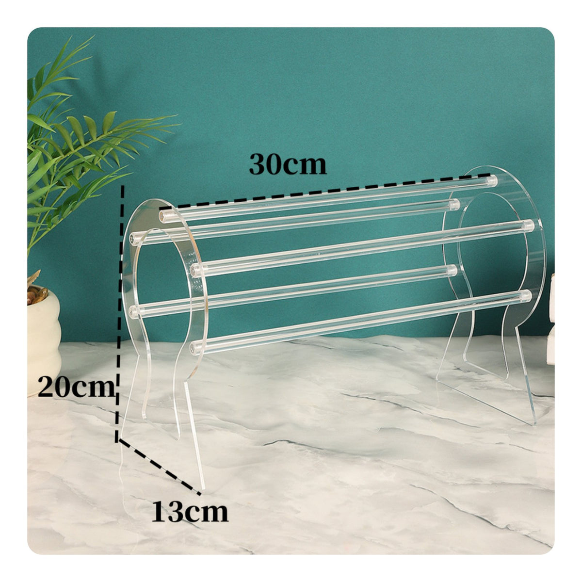 Acrylic Headband Rack Space-Saving Headband Holder Long-Lasting