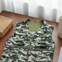 Multi-Pocket Fishing Vest Lightweight Outdoor Work Gilet Zipper Closure