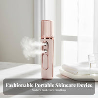 Deep Hydration Double Nozzle Nano Sprayer Cooling Effect Nano Mist Sprayer High-Frequency Atomization for Travelers, Women, Home