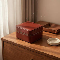 2 Compartment Watch Box Shielding Double Watch Travel Case Abrasion Protection Sturdy Hard Shell for Travelers