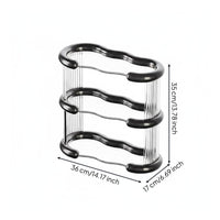 Desktop Beauty Organizer Sturdy Tiered Makeup Stand Transparent for Dresser