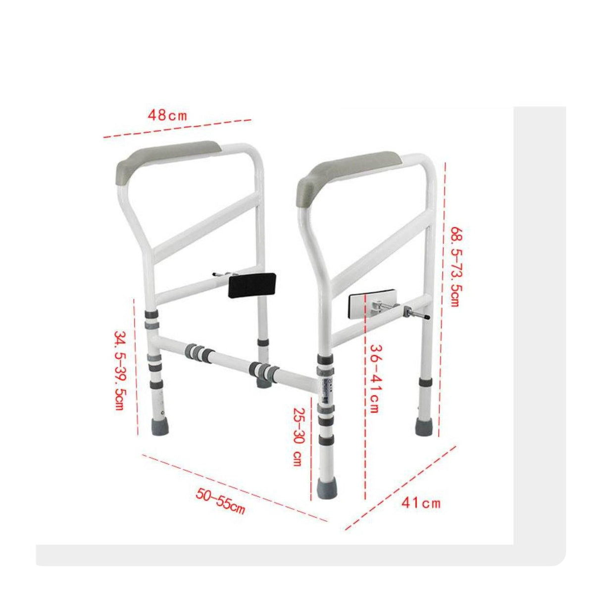 Toilet Safety Frame Anti-Slip Feet Toilet Support Stand Unattached-Standing