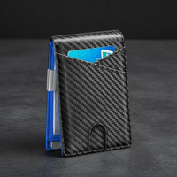 Carbon Fiber Bifold Wallet Blocking Slim Bifold Wallet Long-Lasting