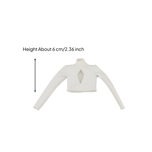 1/6 Scale T-Shirt Handmade 1/6 Doll Shirt Cloth Material for Display