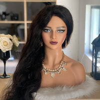 Mannequin Head Realistic Look Hairpiece Display Head Photography Prop Female Bust Form for Salon Owners, Photo Studio, Shop Window, Beauty Store
