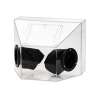 Acrylic Dust Box Glove Ports Dustproof Enclosure Transparent