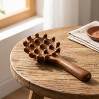 Wooden Head Massage Comb Handheld Wooden Scalp Massager Stress-Relief for Home